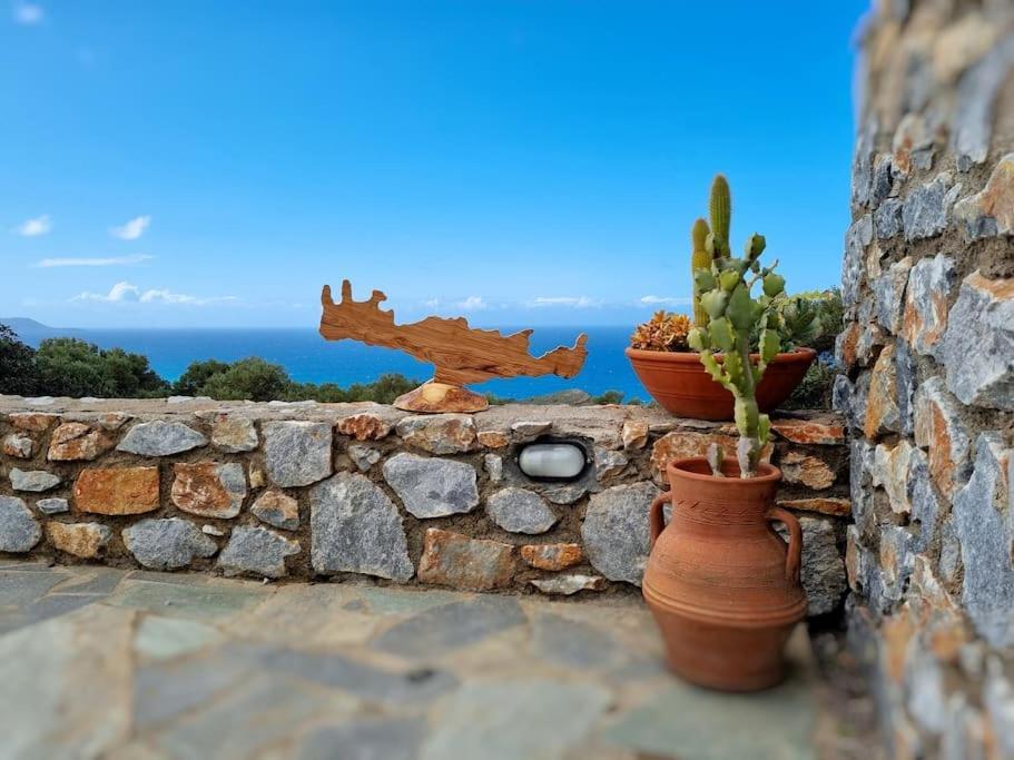 Villa Mavri Ruhige Private Pool Villa, Meerblick Agia Paraskevi  Exterior foto