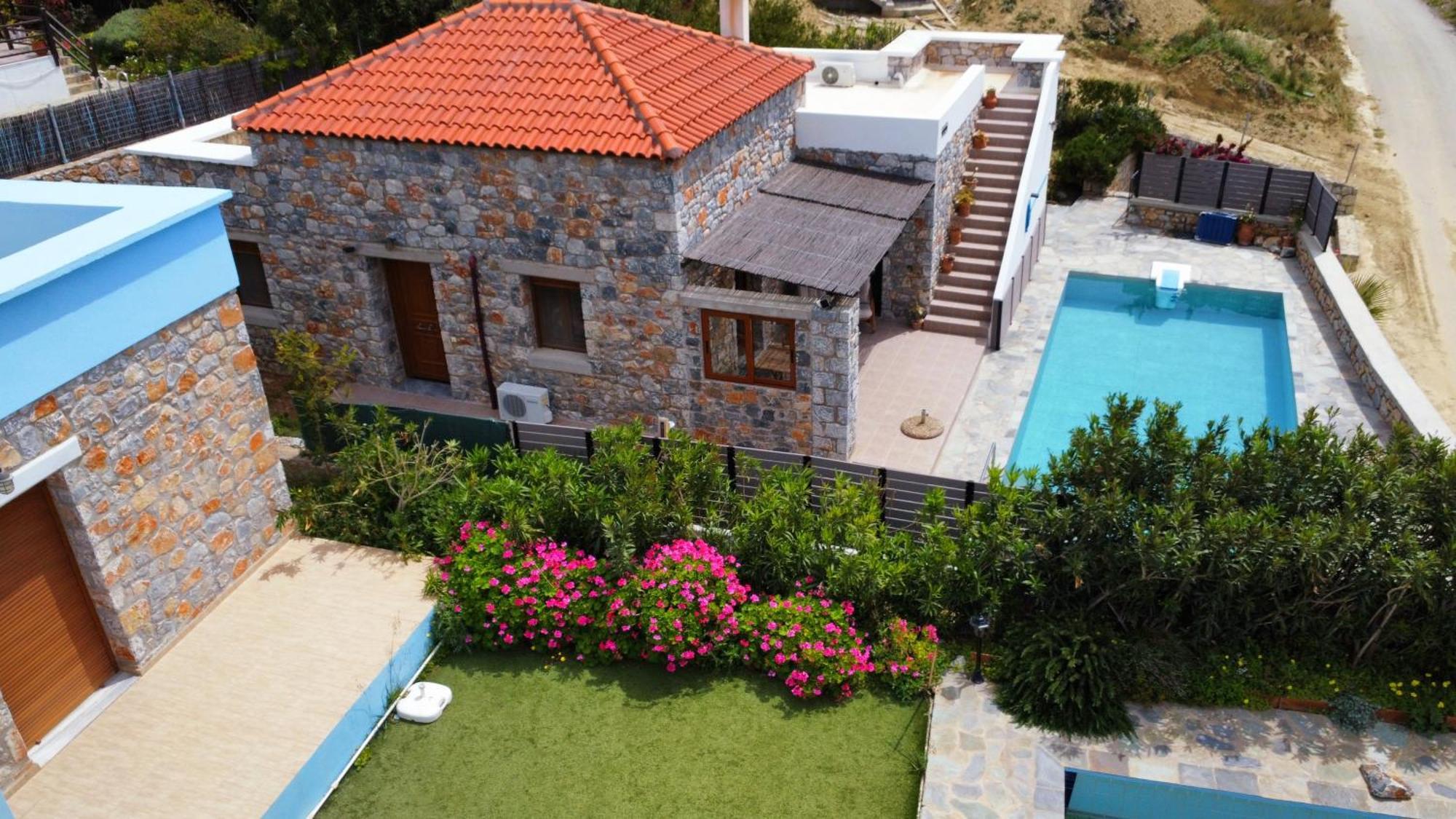Villa Mavri Ruhige Private Pool Villa, Meerblick Agia Paraskevi  Zimmer foto